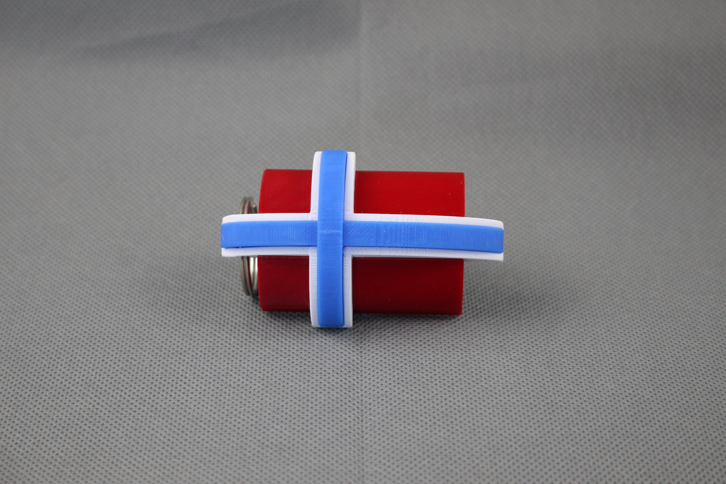 Norwegian Flag Keychain