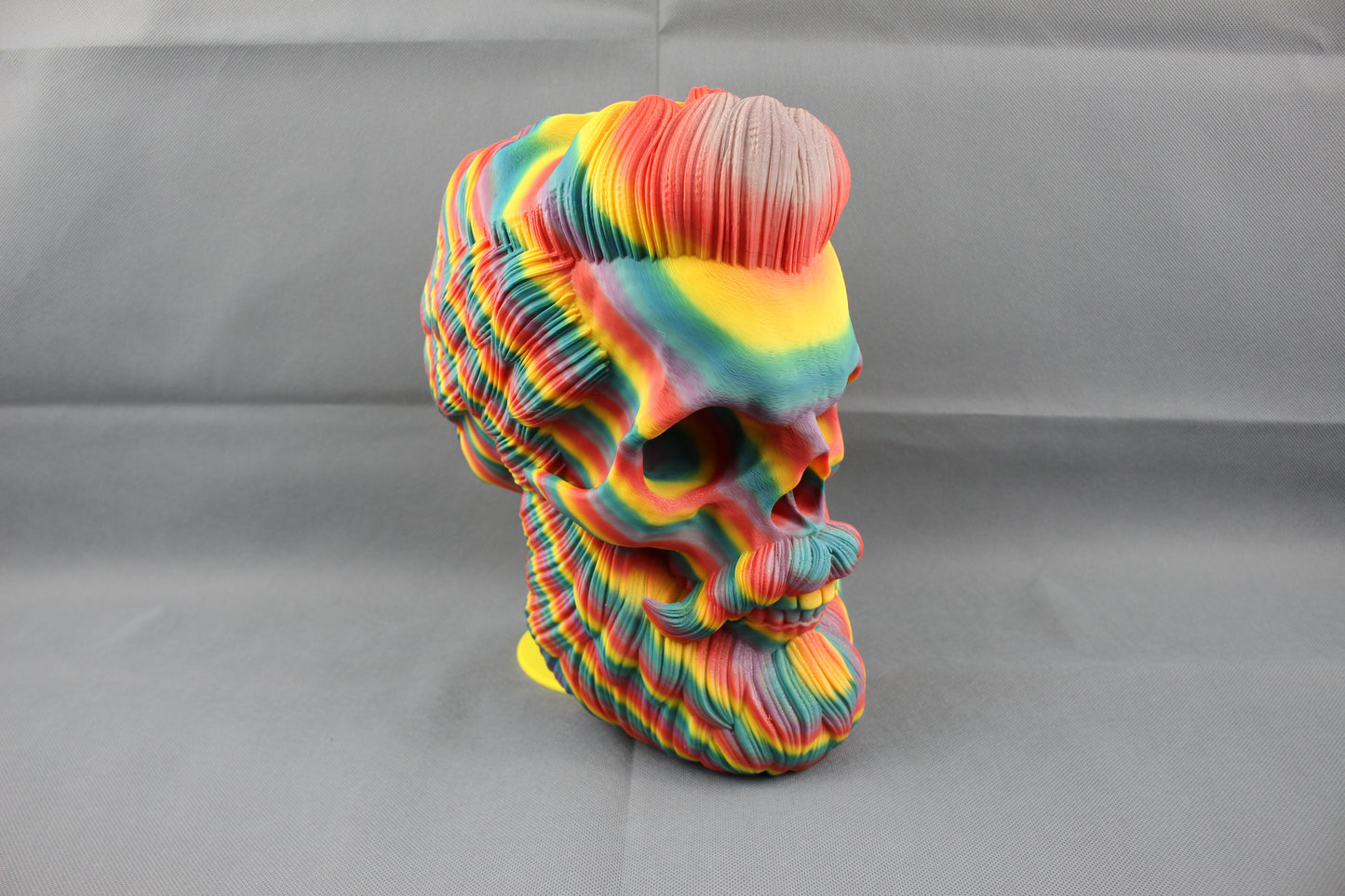 Rainbow Skull Headphone Stand