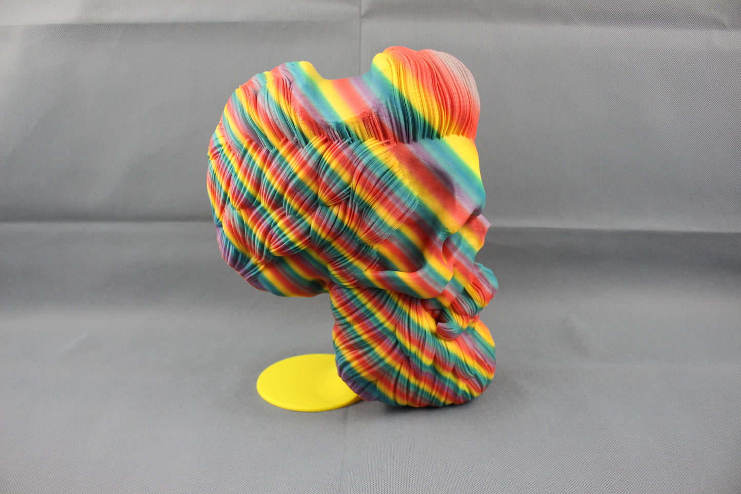 Rainbow Skull Headphone Stand