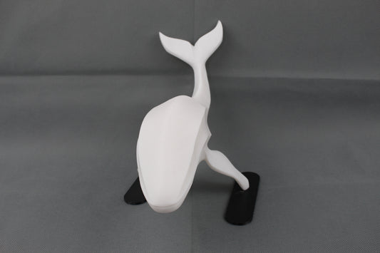 Minimalist Whale Sculpture